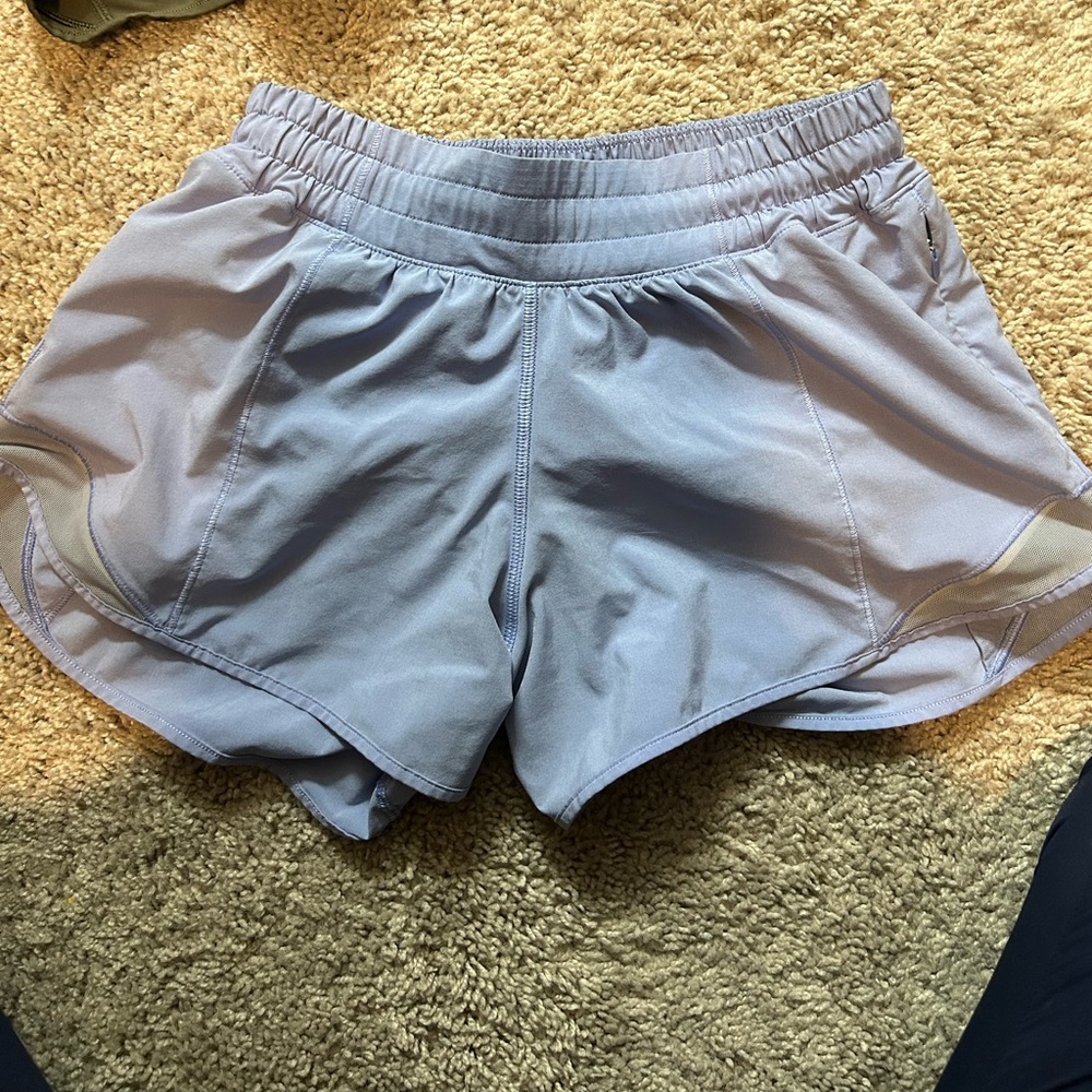 purple lululemon hotty hot shorts!